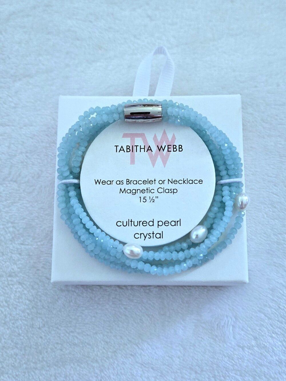 ✨️HP✨️ Tabitha Webb🕸️ Multifunctional Crystals💎 and Cultured Pearls Necklace